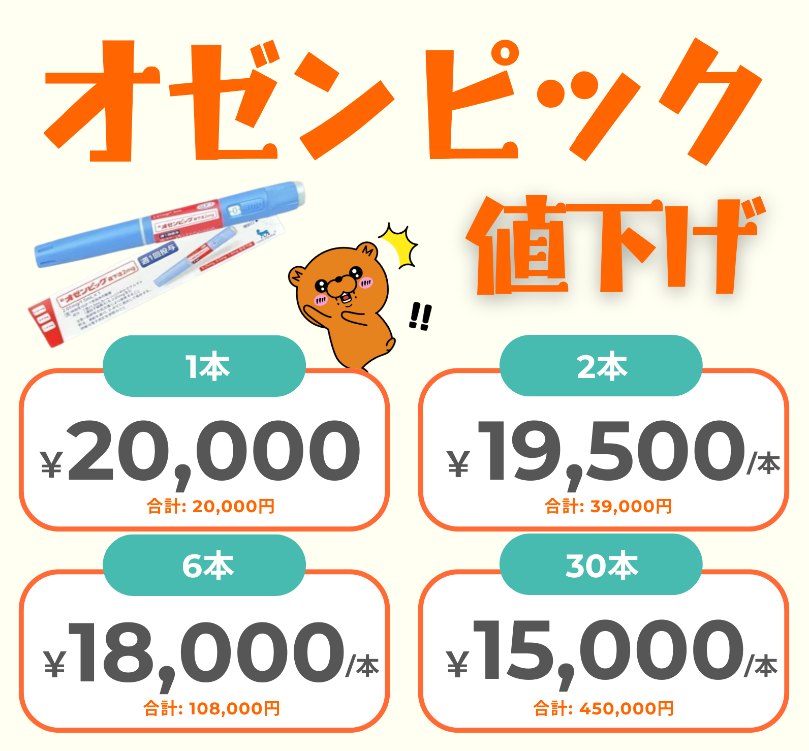 週1注射のGLP-1(O) - 送料・診察料込