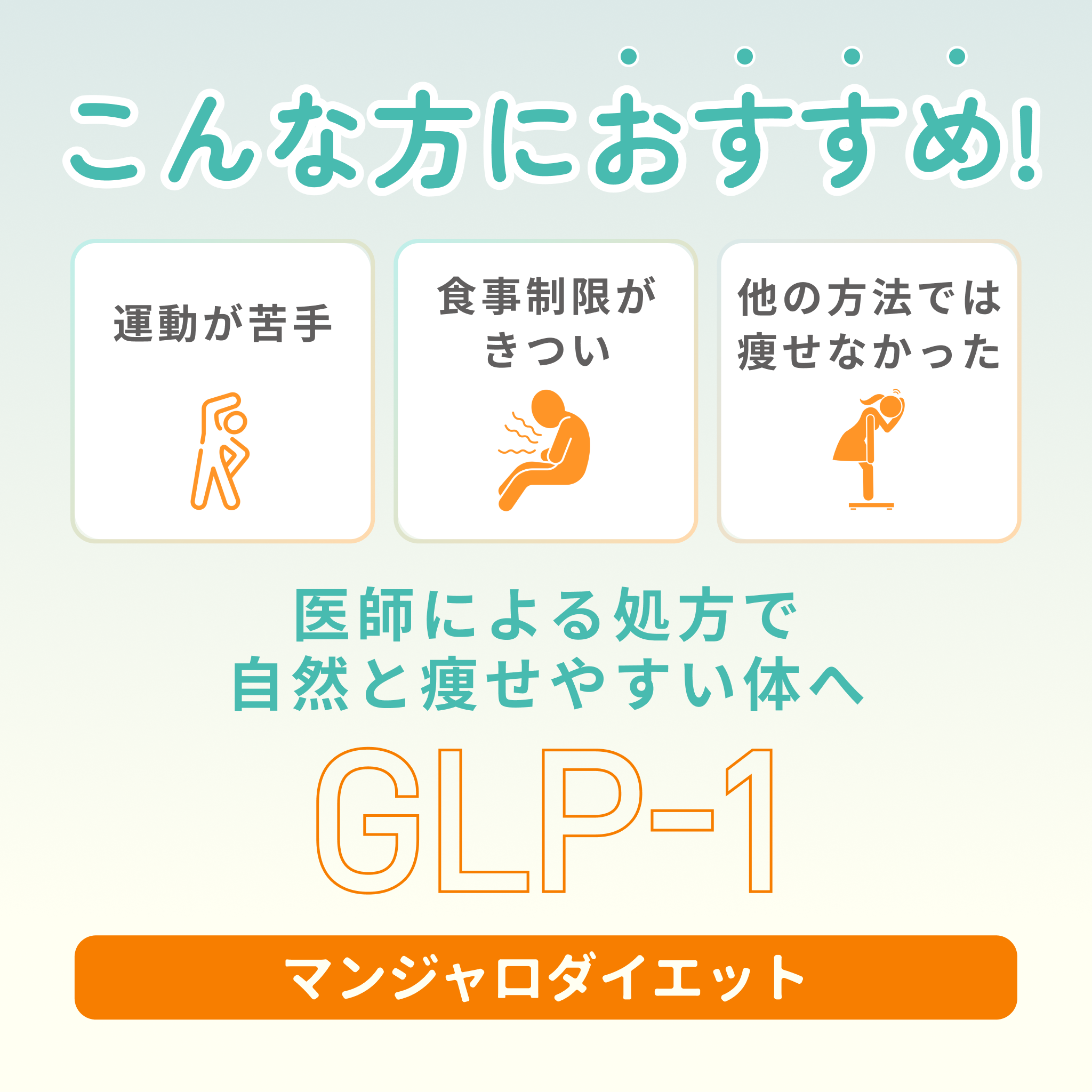 マンジャロ（GLP1/GIP注射｜週1回）- 送料・診察料込