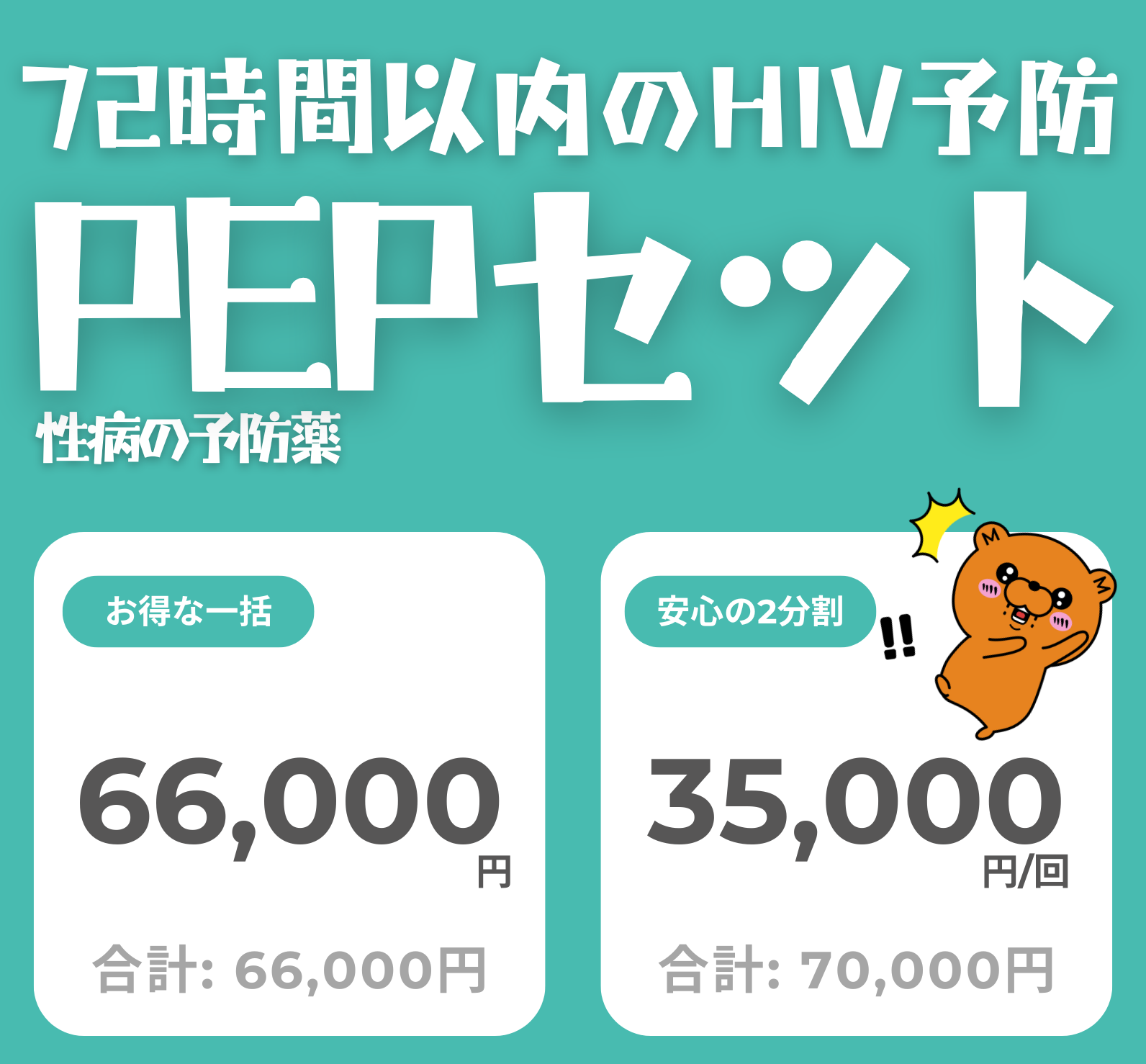 PEP - 性行為後に飲んでHIVを99%予防